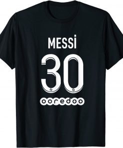 Funny Paris Saint Germain match shirt 2021-2022 with Messi 30 T-Shirt