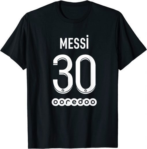 Funny Paris Saint Germain match shirt 2021-2022 with Messi 30 T-Shirt