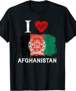 Unisex I Heart Love Afghanistan Flag T-Shirt