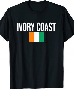 T-Shirt IVORY COAST FLAG COTE D'IVOIRE ABIDJAN YAMOUSSOUKRO