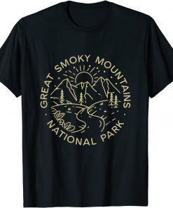 Great Smoky Mountains National Park Landscape Scenery T-Shirt