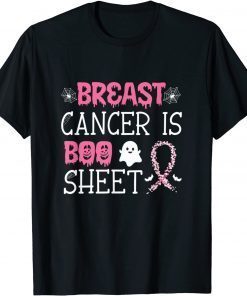 Breast Cancer is Boo Sheet Halloween Funny Boo Awareness Tee T-Shirt