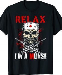Mens Funny Male Nurse Halloween Costumes Murse Men Nurse T-Shirt