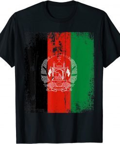 2021 Vintage Afghanistan Afghan Flag Afghanistan Support T-Shirt