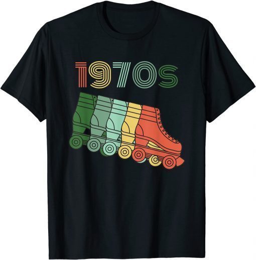 1970s Roller Skates 70s Disco Vintage Retro Classic T-Shirt
