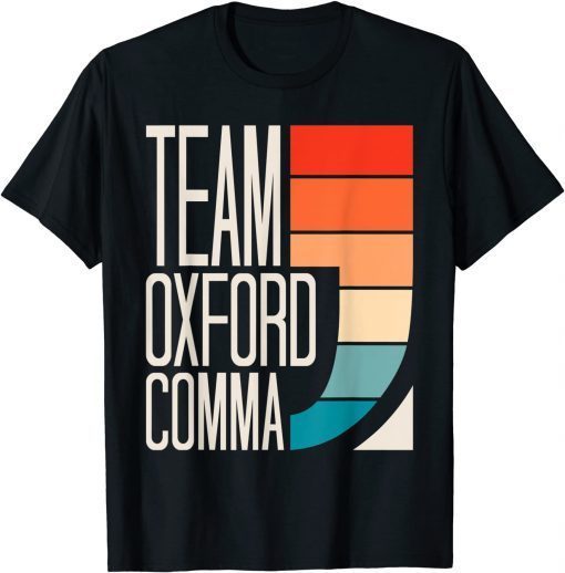 T-Shirt Team Oxford Comma Grammar Police English Teacher Grammarian
