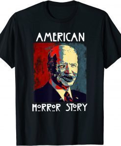 Biden Horror American Zombie Story Halloween Retro Vintage T-Shirt