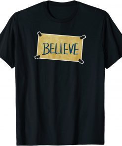 Funny Coach Believe Soccer Lasso Motivational Ted Positivity T-Shirt