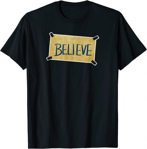 Funny Coach Believe Soccer Lasso Motivational Ted Positivity T-Shirt