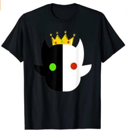 Crown Dream smp merch - Black White Face for Gamers T-Shirt