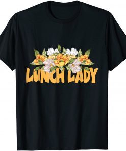 School Lunch Lady Sunflowers T-Shirt