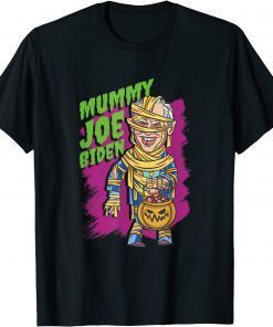 Joe Biden Mummy Pumpkin Funny Halloween 2021 T-Shirt