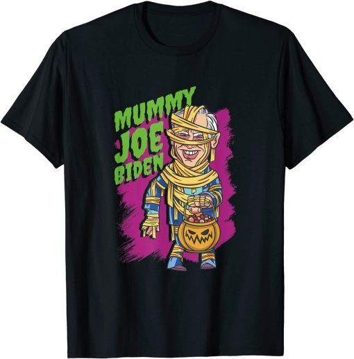 Joe Biden Mummy Pumpkin Funny Halloween 2021 T-Shirt