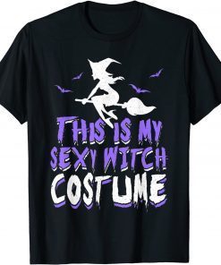 Sexy Halloween Witch Broom Apparel For Halloween Party T-Shirt