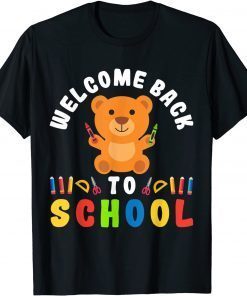2021 Back To School Teacher Welcome Back to School Teddy Bear T-Shirt