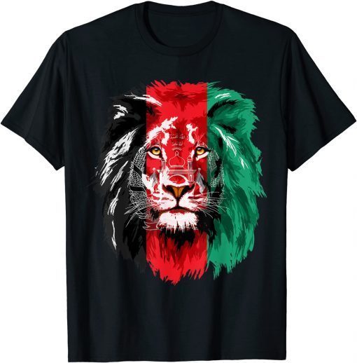 Afghanistan Flag Lion Free Afghanistan T-Shirt