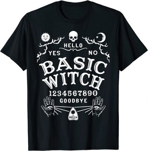 Occult Gothic Witchcraft Wiccan Ouija Board Basic Witch Tee Shirt