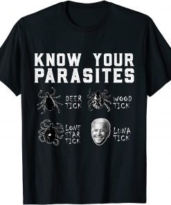 Know Your Parasites Anti Biden Sarcastic Joke T-Shirt