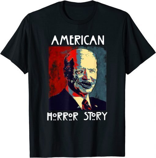 Official Biden Horror American Zombie Story Halloween Retro Vintage T-Shirt