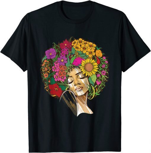 Afro American Women Melanin Queen African American Women T-Shirt