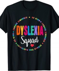 T-Shirt School Support Team Dyslexia Teacher Squad Reading Teacher