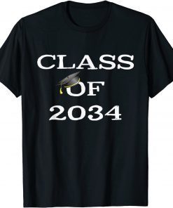 Class of 2034 Grow With Me Graduation Reunion School College Funny TShirts