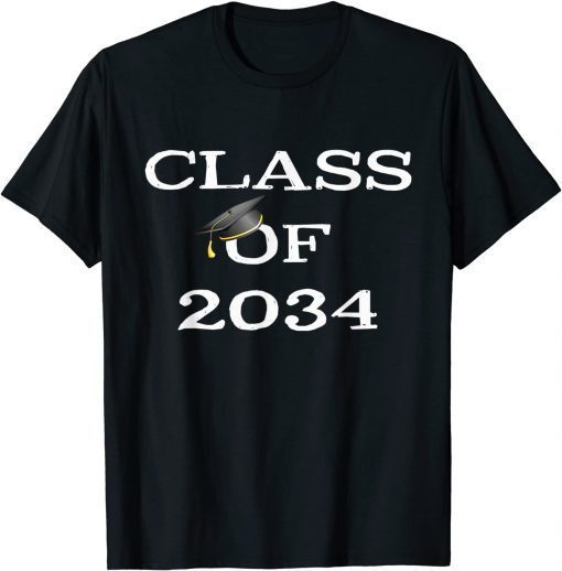 Class of 2034 Grow With Me Graduation Reunion School College Funny TShirts
