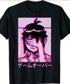 Vaporwave Egirl Sad Aesthetic Anime Japanese Girl Alt Tee Shirt
