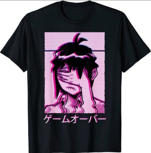 Vaporwave Egirl Sad Aesthetic Anime Japanese Girl Alt Tee Shirt