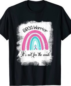BRCA Warrior, pink teal-ribbon rainbow awareness inspiring Gift T-Shirt