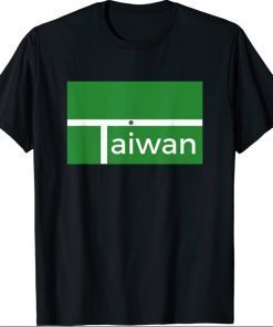 Funny Badminton Match Taiwan New Flag Design T-Shirt