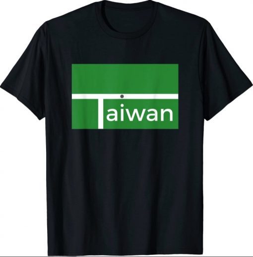 Funny Badminton Match Taiwan New Flag Design T-Shirt