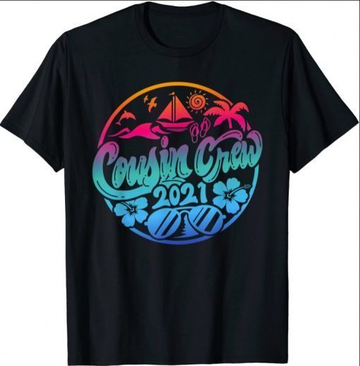 2021 Kids Cousin Crew Family Summer Vacation Beach Cruise T-Shirt