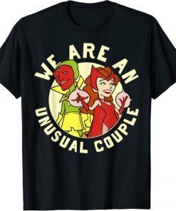 Marvel WandaVision Halloween We Are An Unusual Couple Retro T-Shirt