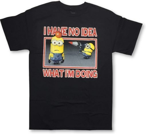 Despicable Me Crew Neck Fashion Graphic Minions Adult Tee Shirts