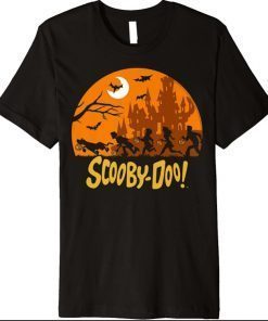 Scooby Doo The Gang Halloween Silhouette Logo Premium T-Shirt