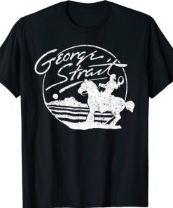 Damn Strait Love Music Vintage George Arts Strait Official T-Shirt