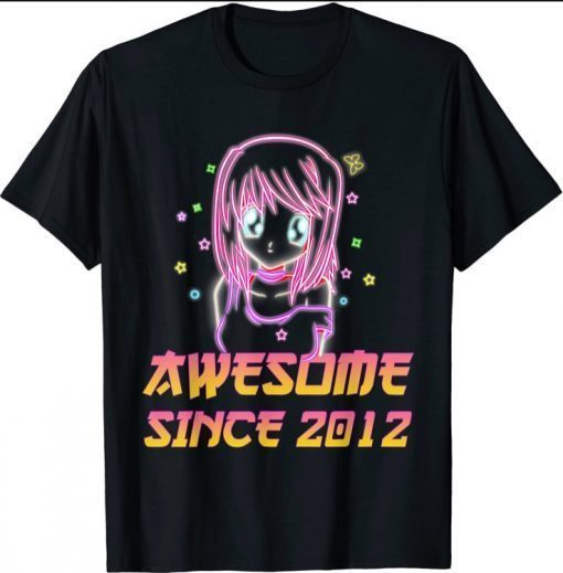 2021 Kawaii Anime 9th Birthday Gifts Girl 9 Years Old T-Shirt