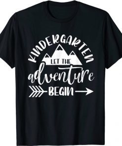 2021 First Day Of Kindergarten 1st Day Let The Adventure Begin T-Shirt