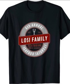 Losi Family Seafood Sunday Funny T-Shirt