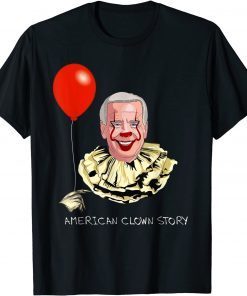 Funny Joe Biden American clown Halloween 2021 T-Shirt