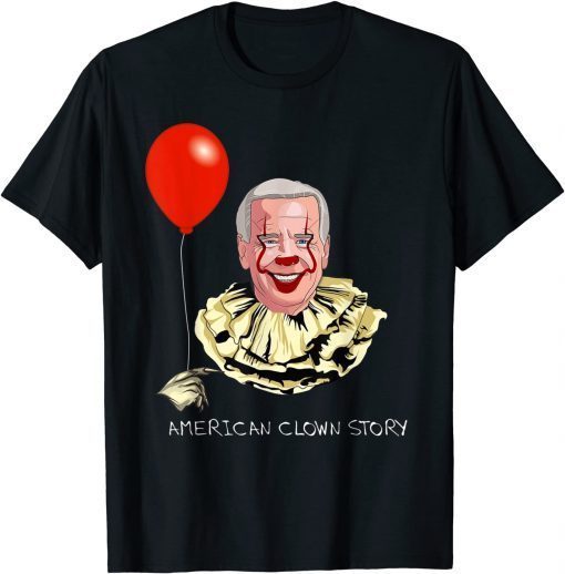 Funny Joe Biden American clown Halloween 2021 T-Shirt
