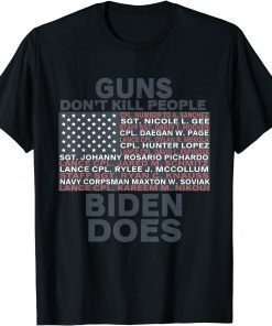 Guns Don't Like Kill People Biden Does Flag Unisex T-Shirt