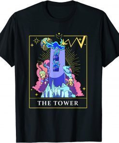 Funny The Tower Tarot Card Occult Evil Horror Gothic Witchcraft T-Shirt