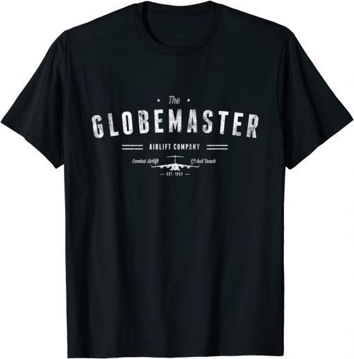 Funny The Globemaster Airlift Company Vintage T-Shirt