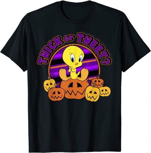 2021 Looney Tunes Halloween Tweety Bird Twick Or Tweet T-Shirt