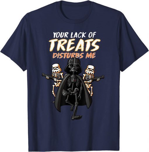 Official Star Wars Darth Vader Skeleton Halloween T-Shirt