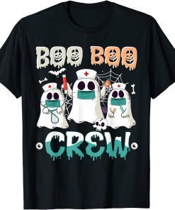 Boo boo Crew Nurse Halloween Ghost Costume Matching Unisex T-Shirt
