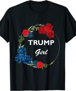 Trump Girl Flower Wreath Unisex T-Shirt