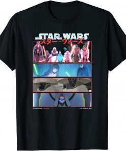 Star Wars Visions 9th Jedi Stacked Panels Shirt T-Shirt